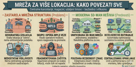 Mreža za više lokacija: kako povezati kancelarije, magacine i udaljene timove