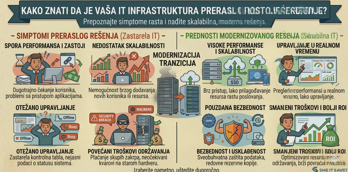 Kako znati da je vaša IT infrastruktura prerasla postojeće rešenje?